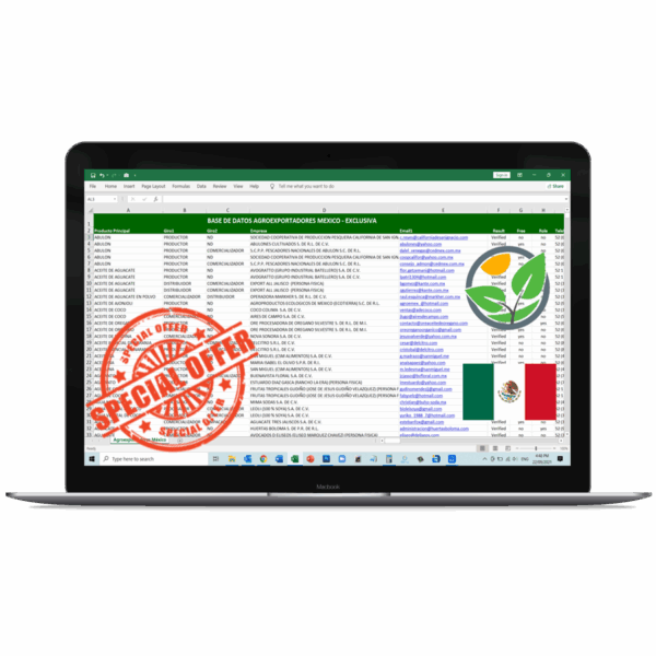 Base de Datos Agroexportadores México