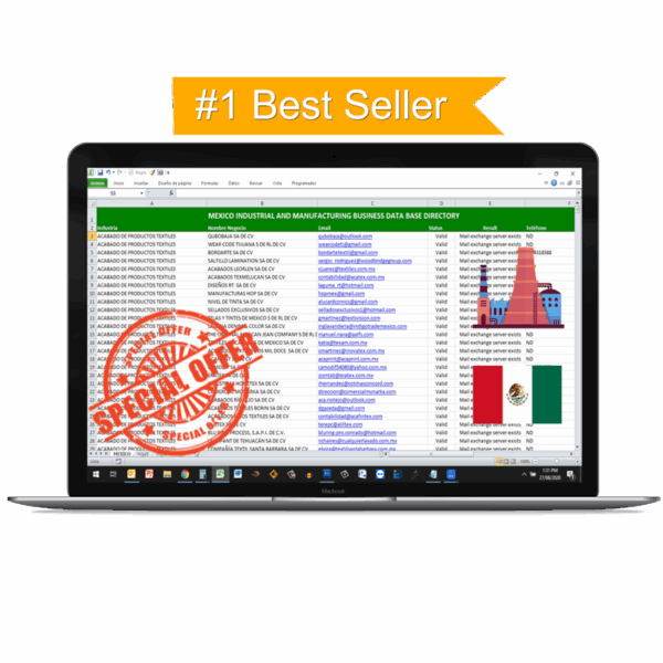 Base de Datos Directorio Industrial y Manufactura México