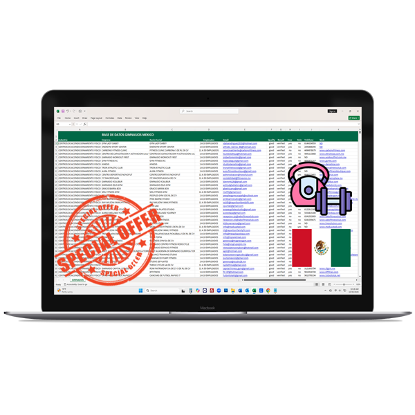 Base de Datos Gimnasios México